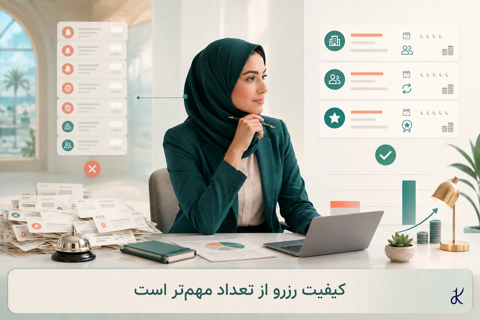 کیفیت رزرو از تعداد مهم‌تر است